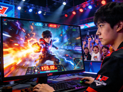 英雄联盟LPL赛区明星选手JackeyLove在比赛中打出爆炸输出的精彩镜头